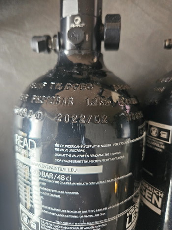 Afbeelding 3 van Aluminium 200 bar 0,8l HPA flessen 2x