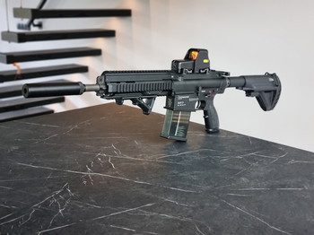 Bild 5 für VFC/Umarex HK417D met Mosfet + 4 magazijnen + angled grip (AEG)