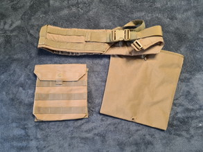 Imagen para Tan tactical belt + dumppouch + utilitypouch