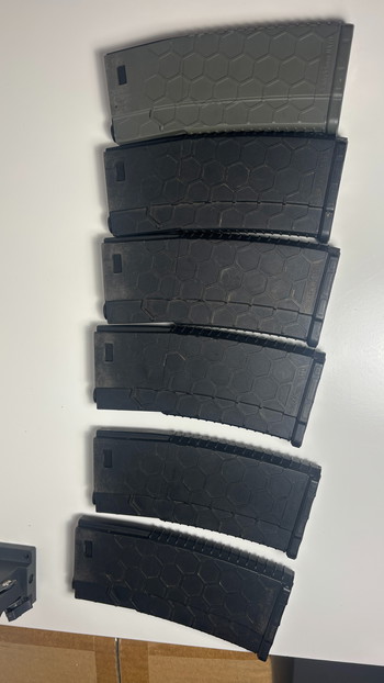 Image 4 for 6x castellan hex mag en 1x olive drab magazijnen