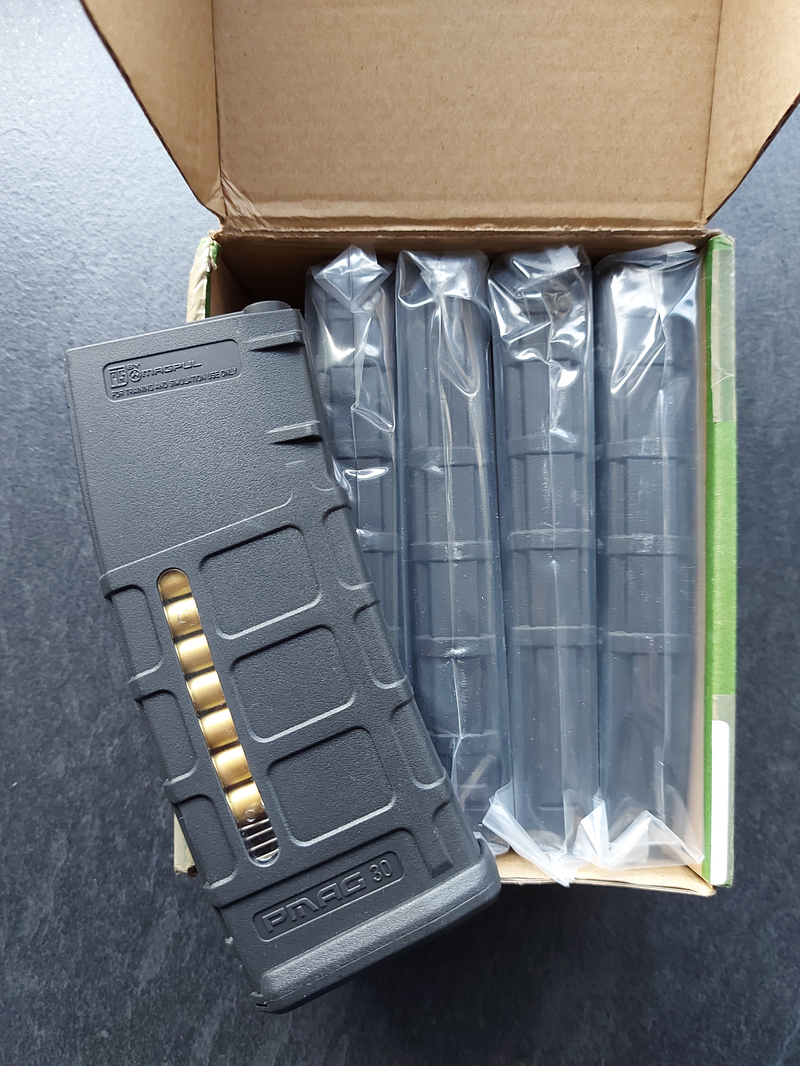 Image 1 for Beta Project Magpul PTS M4 75 rd. AEG Mid Capacity P-Mag Magazine - 5 Pack ( Black) DISCONTINUED