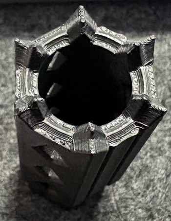 Image 3 for 3D Geprinte Flash Hider | 14mm CCW | Aggressief Puntdesign | Airsoft