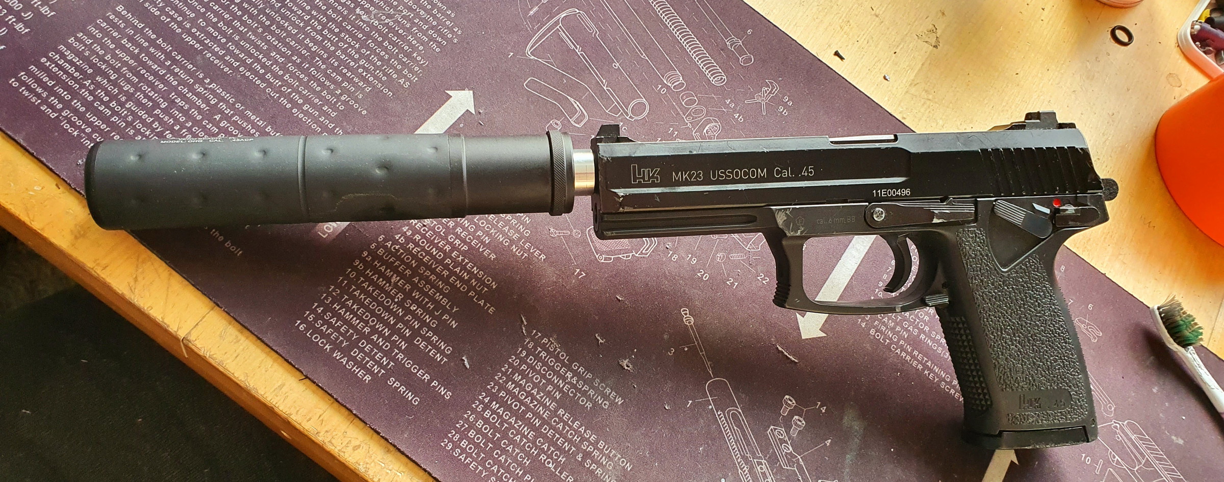 KWA - MK23 / USSOCOM / Silencer / 2x Magazin - Airsoft Bazaar