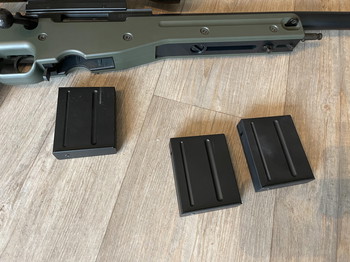 Bild 3 für Vente L96 Marui comme neuf + lunette + rehausse Marui neuf + 2 Chargeurs Marui neuf