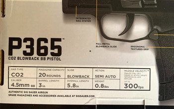 Bild 5 für TE KOOP GSG AP Sig Sauer P365 Pistool CO2 ProForce  4,5mm