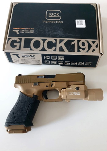 Image 7 for glock 19X met light en antislip  rubber