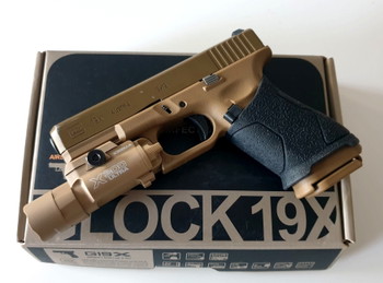 Image 8 for glock 19X met light en antislip  rubber