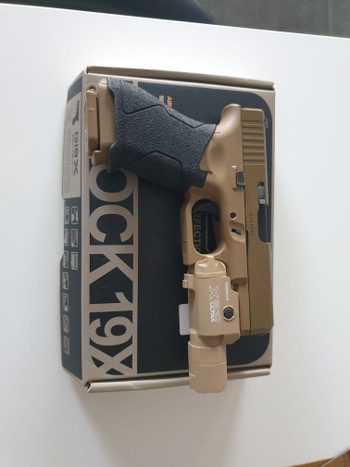 Image 9 for glock 19X met light en antislip  rubber