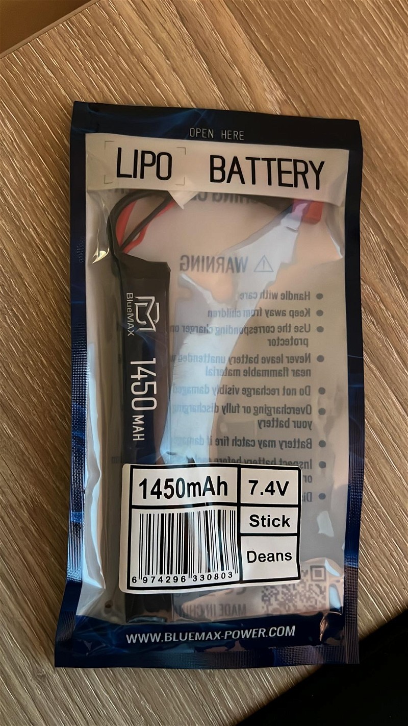 Afbeelding 1 van Gloednieuwe lipo batterij 1450mah 7.4v