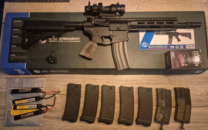 Image 1 for G&G CM16 Raider 2.0 Airsoft Set