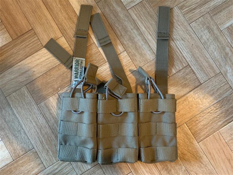 Image 1 for Triple molle m4/556 pouch van Warrior Assault Systems Tan