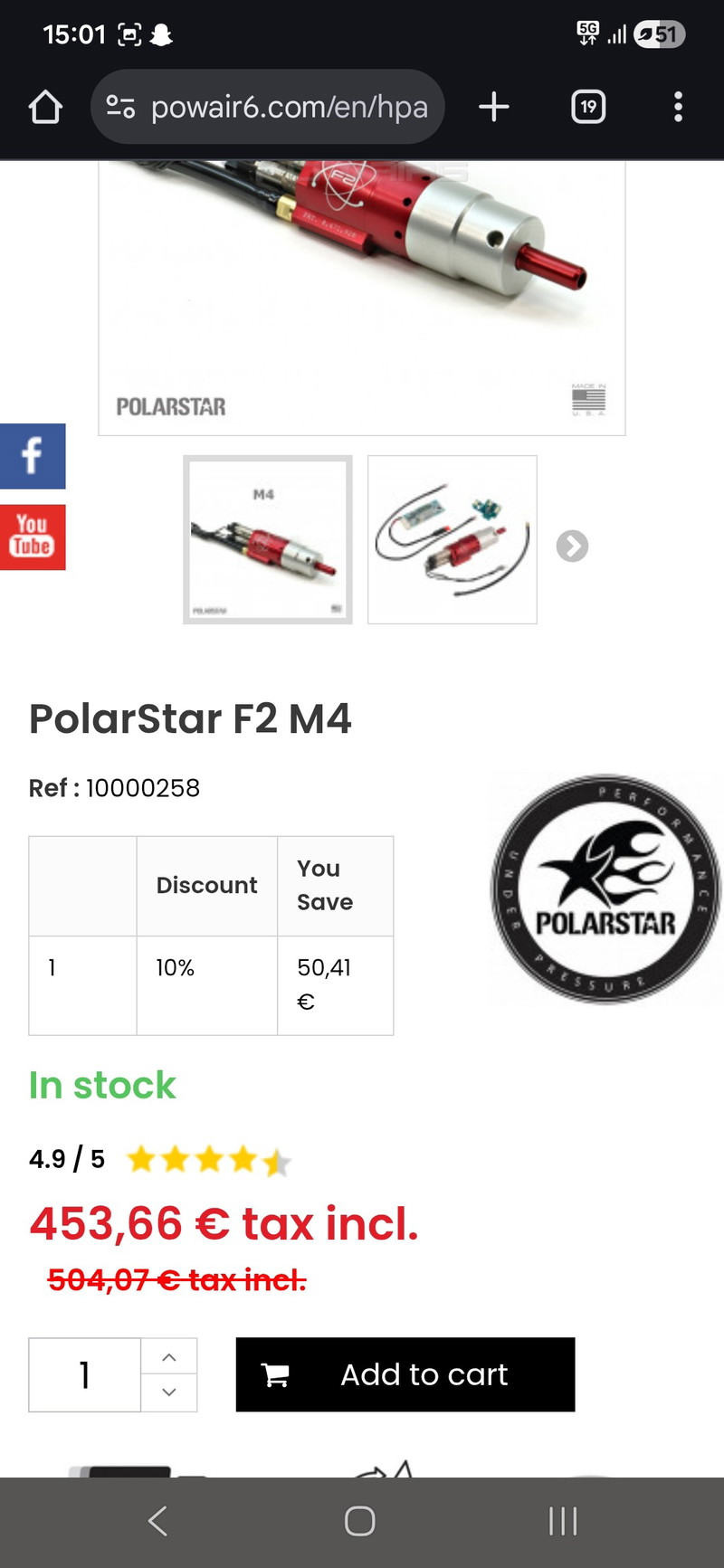 Bild 1 für Hpa engine polarstar f2 v1  met fcu in shell plaatsklaar