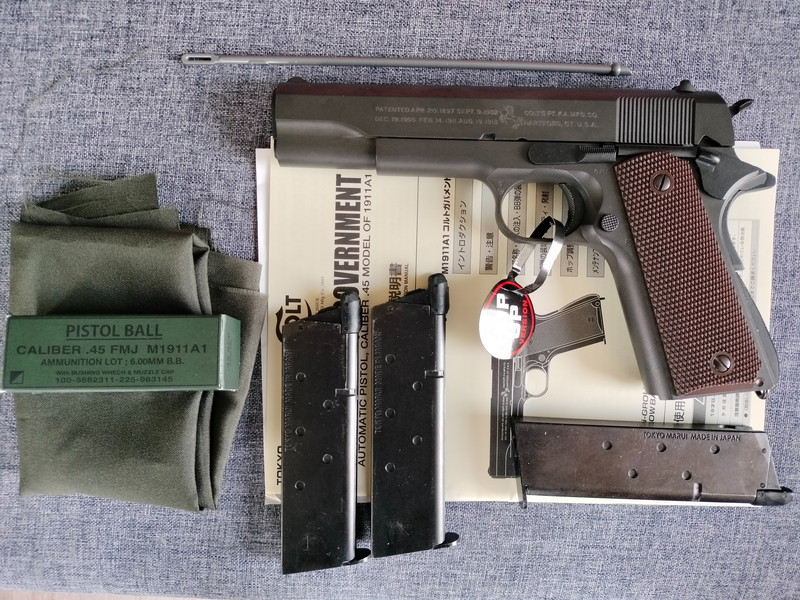 Image 1 pour TOKYO MARUI 1911A1 GBB PISTOOL + 3 MAGZ