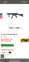 Afbeelding van Vrijwel nieuwe Cyma MP5 project