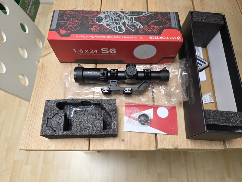 Image 1 for Victoptics S6 1-6x24 LPVO Scope Kit for AR-15  SFP with 1-Piece Extreme High Picatinny Mount