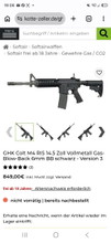 Image for GHK Colt M4 RIS 14.5 Zoll Vollmetall Gas-Blow-Back 6mm BB schwarz - Version 3