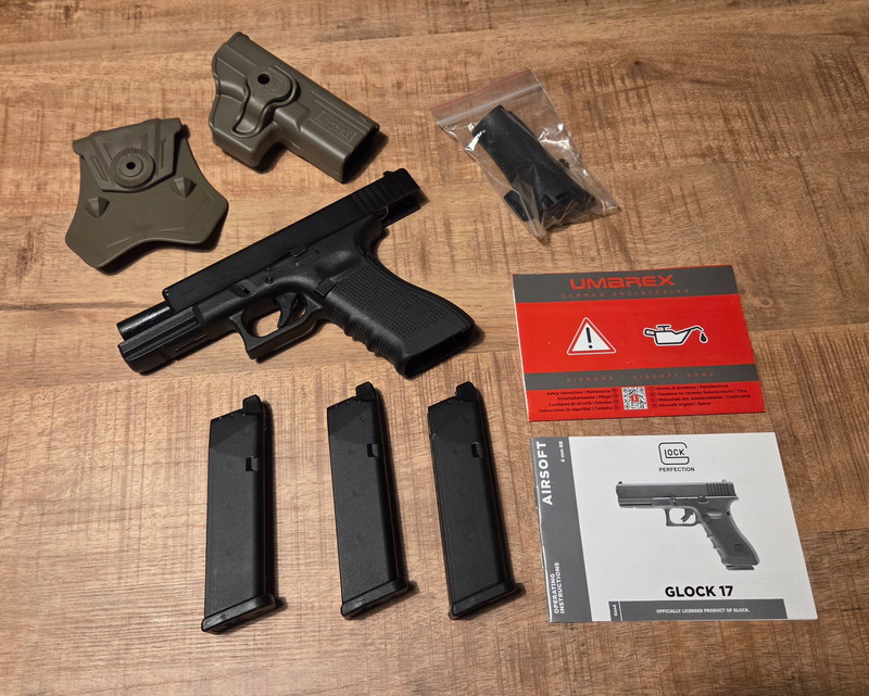 Bild 1 für Umarex Glock 17 Gen 4 + 3 Magazijnen & Holster