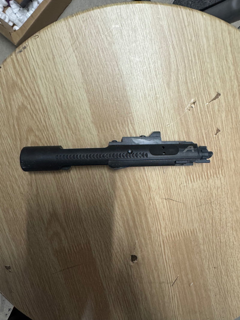 Bild 1 für MWS Gbb MONOLITHIC Steel Bolt Carrier AERO style met GEN2 MPA NOZZLE - ANGRY GUN