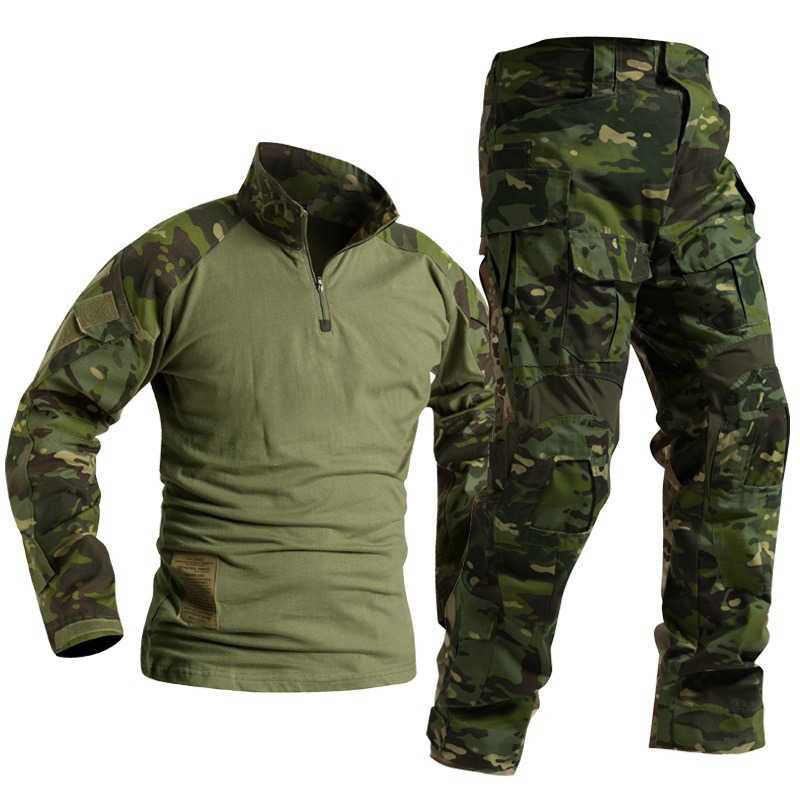 Image 1 for Kwaliteit tactical kleding set camo, maat L