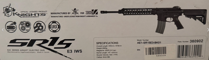 Bild 1 für Set SR15, WARQ Helmey, Vorrsk Hi Capa 5.1 HPA