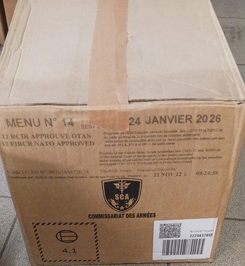 Afbeelding 2 van Franse leger rantsoenen (noodrantsoenen)