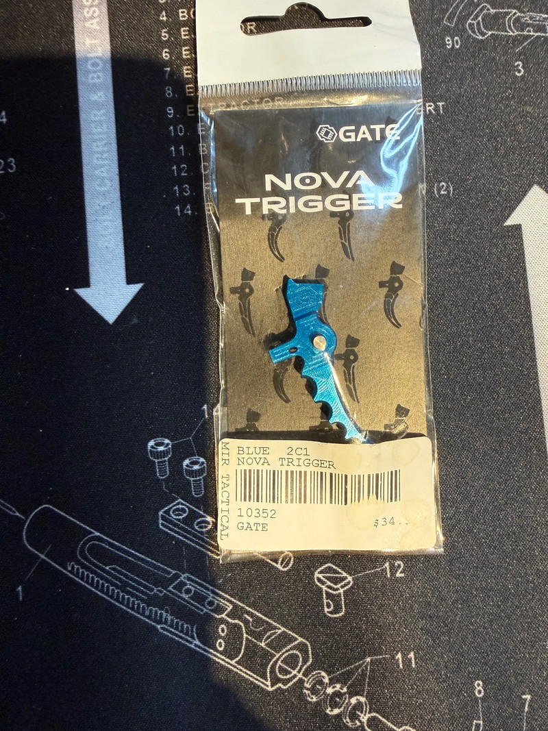 Bild 1 für GATE nova trigger V2 gearbox en HPA blauw