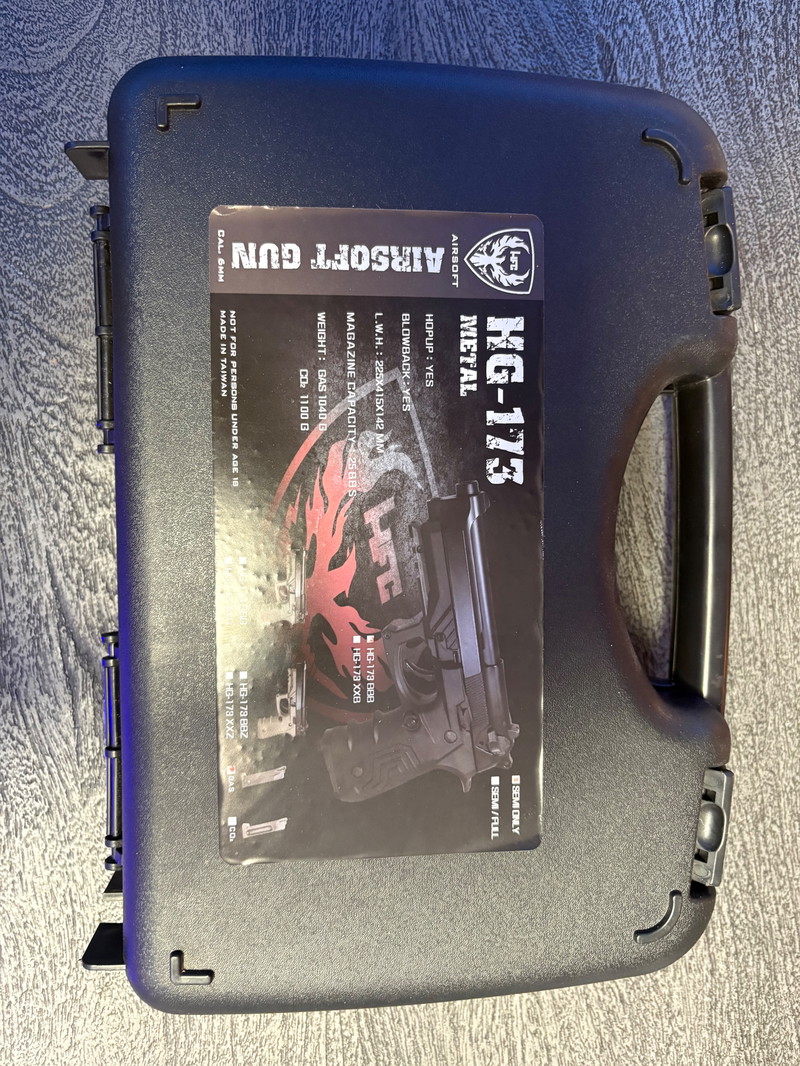 Afbeelding 1 van HFC M92 GripTac Vollmetall GBB