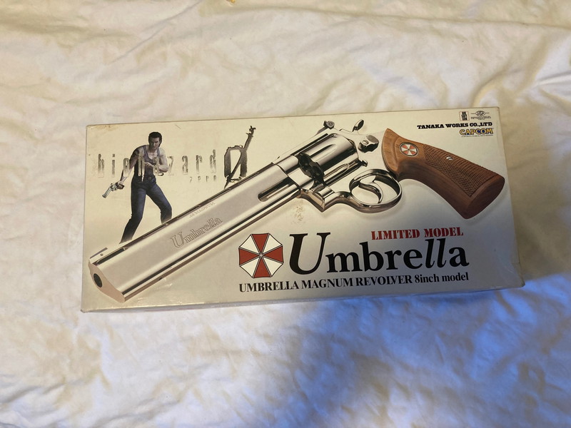 Image 1 for Tanaka Works Resident Evil Umbrella .44 Magnum 8 inches Gas Revolver