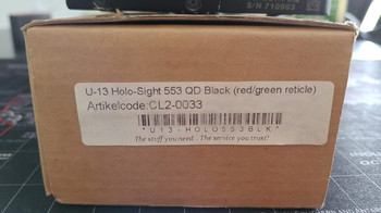 Afbeelding 2 van U-13 Holo-Sight 553 QD Black (red/green reticle)