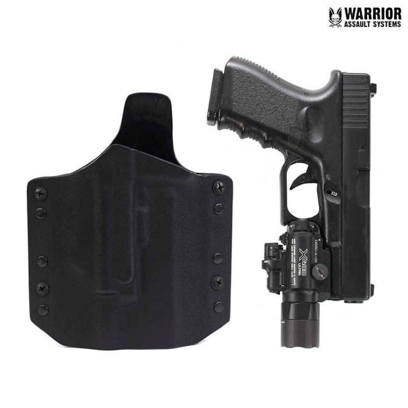 Bild 1 für Kydex Holster Glock 17/19 met X400/ X300 & PL-2 | Ares / Warrior Assault Systems