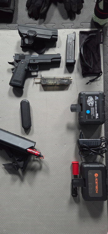 Image 2 for Tokyo Marui HK416 Delta + Hi-Capa 5.1 COMPLETE AIRSOFT SET (TOPSTAAT