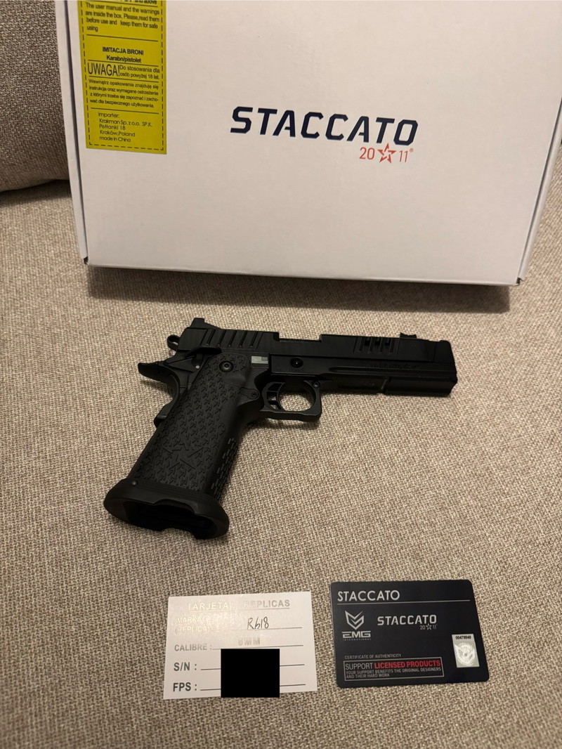 Image 1 for EMG Staccato XC 2011 GBB Army Armament R618 6mm Pro Shop