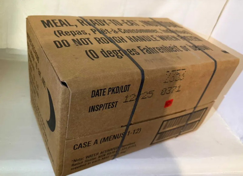 Afbeelding 1 van American MRE Case B Case A 12 Pack Military Rations