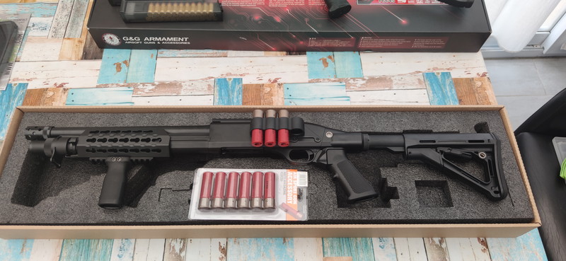 Afbeelding 1 van !VERKOCHT! Cyma CM.336M tactical Shotgun te koop