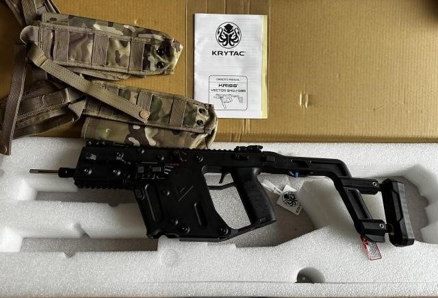 Imagen 1 de Krytac Kriss Vector GBB Black // Upgrades // 6 gas mags // HPA Adapter Drum Mag