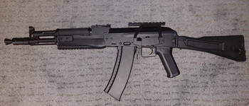 Image 2 for CYMA CM.047D + 4 mid cap mags, railed lower handguard and sidemount