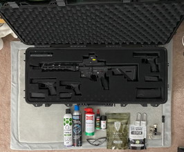 Bild für Airsoft-Komplettset : HK416 , Glock 19, Glock 42 und Zubehörpaket (NEU)