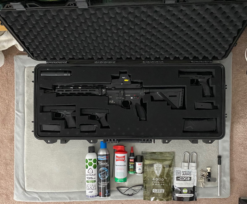 Image 1 for Airsoft-Komplettset : HK416 , Glock 19, Glock 42 und Zubehörpaket (NEU)