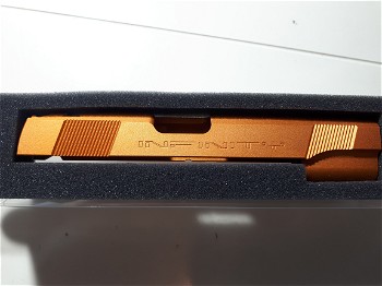 Afbeelding 2 van incl verz: Airsoft Masterpiece  Aluminium Custom  Standard Slide for Hi-CAPA/1911 (Orange)