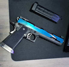 Afbeelding van WE Hi-capa 6 T-Rex custom titanium barrel GBB (Blue)