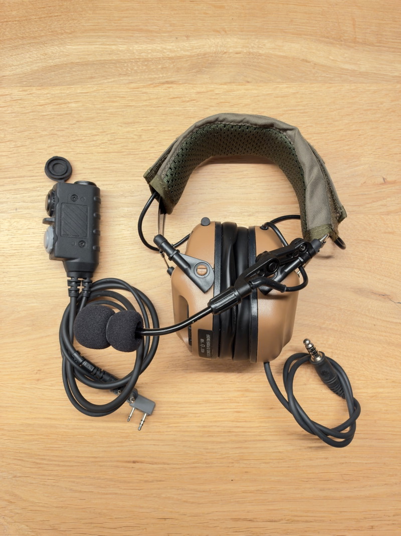 Image 1 for Code Red Miltac Headset + NX Dual PTT Kenwood