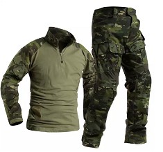 Image pour Combat kleding set MTP camouflage, met knie en elleboog bescherming, maat L