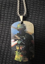 Image for Custom Dogtag with your Airsoft Photo