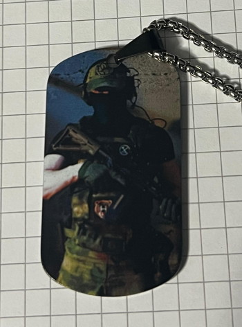 Image 2 for Custom Dogtag with your Airsoft Photo