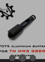 Bild für VOLANTE CNC 7075 ALUMINUM AERO BUFFER FOR MARUI TM MWS GBBR SERIES