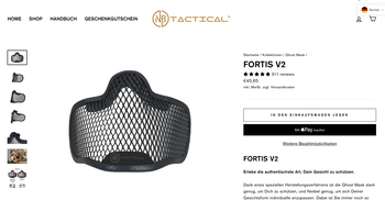 Imagen 2 de Ghost Mast Fortis V2 +  Balaclava V2