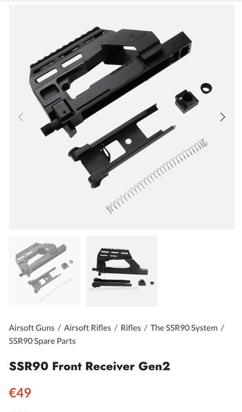 Image 4 pour Novritsch ssr90 upper reciever + minimal reciever conversion + hop-up
