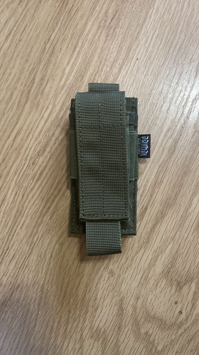 Afbeelding 1 van PrimalGear closed pistol pouch olive drab