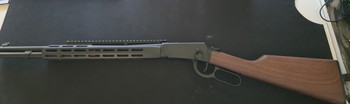 Afbeelding 4 van Double Bell M1894 Tact. Rifle CO2 6mmBB schwarz Holzoptik