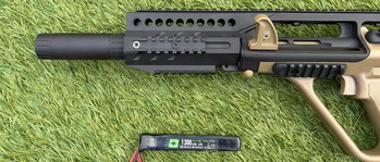 Image 4 for Army Armament AUG Tactical SD Long AEG Tan (R905T)